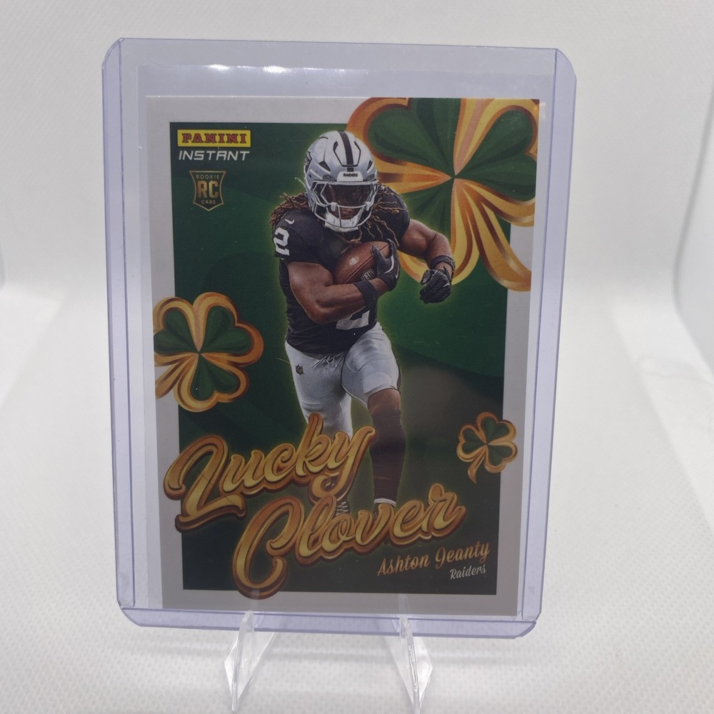 2025 Panini Lucky Clover Tin - Ashton Jeanty Lucky Clover Promo Card